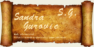 Sandra Gurović vizit kartica